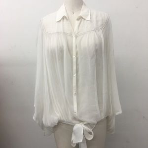 Silk chiffon blouse